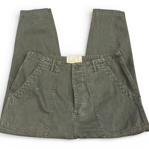 Free People Sandrine Rose Cropped Pants Size 27 Utility Button Fly